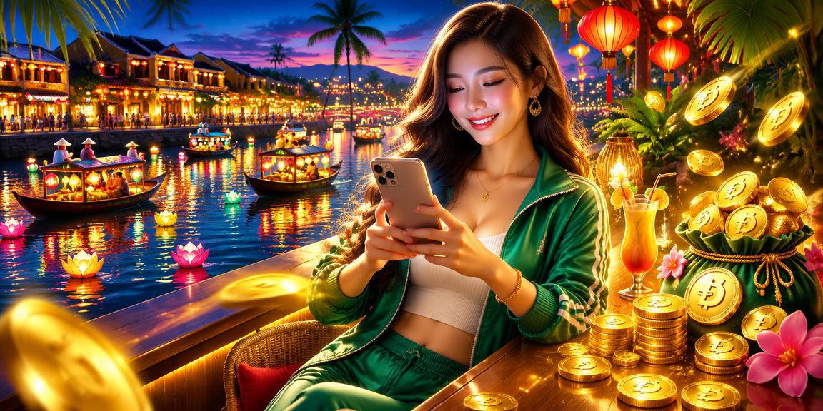 Cảnh lễ hội Tết tại Hội An với ưu đãi nạp tiền đặc biệt cho người chơi