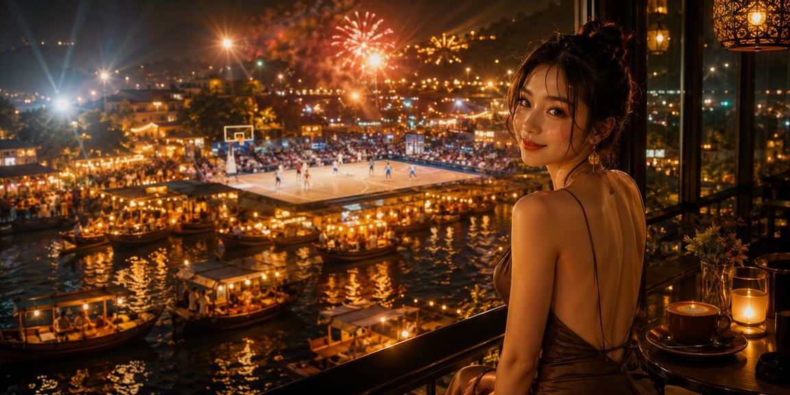 Người chơi cá cược bóng rổ tại Phú Quốc với ly cà phê đặc trưng Việt Nam